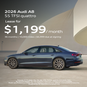 Lease an Audi A8 in Manhattan NYC 